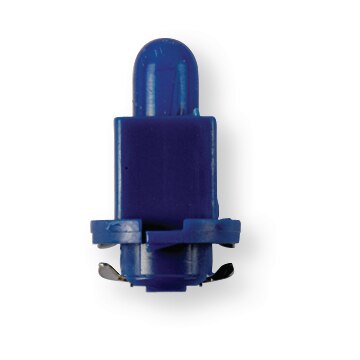 Boîte de 10 lampes témoins plastique bleue 24 V 1,2 W culot EBS-R4